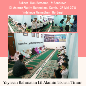 Read more about the article Buka Bersama dan Doa Bersama Anak Yatim Di Asrama Yatim Jakarta